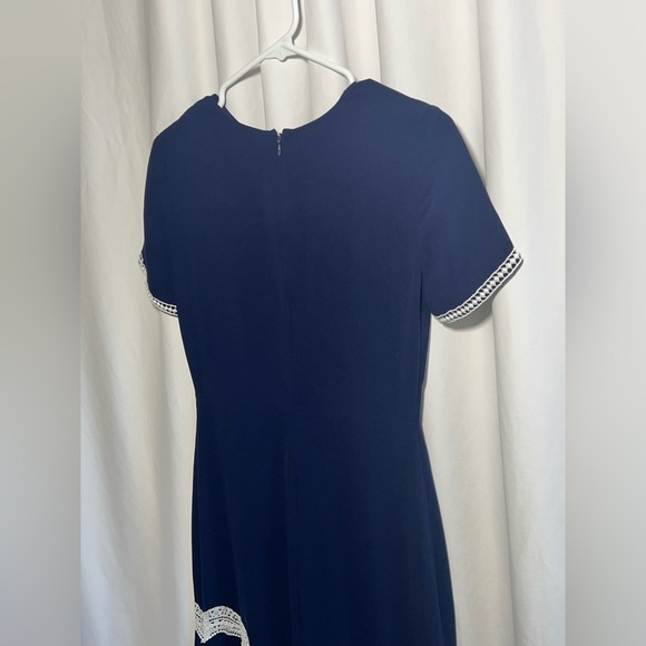 Shoshanna Dinan Navy crochet Midi Dress | 6 - Picture 4 of 12